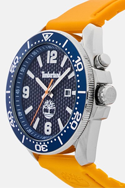 Timberland Men TDWGN0010002 Silicone Analog Watch 44 mm, Orange
