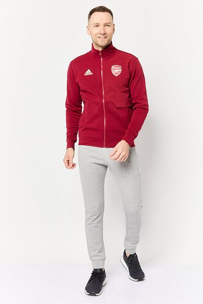 adidas Men Sportswear Fit Long Sleeve Arsenal Anthem Football Jacket, Craft Red