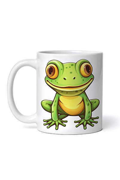 OEM Εξατομικευμένη Λευκή Κούπα, Bruno The Frog, Inovatix®. 330ml