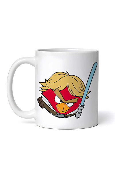 OEM Cană albă personalizată, Angry Birds Star Wars Luke Fighting, Inovatix®. ...