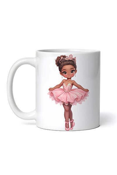 OEM Εξατομικευμένη Λευκή Κούπα, Μπαλαρίνα με Κοντό Φόρεμα, Inovatix®. 330ml