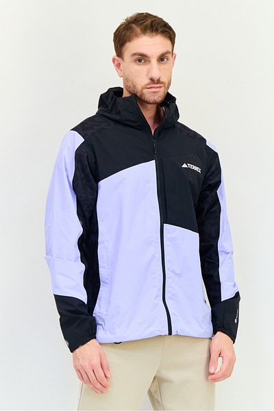 adidas Men Sportswear Fit Long Sleeves Outdoor Jacket, Multicolor