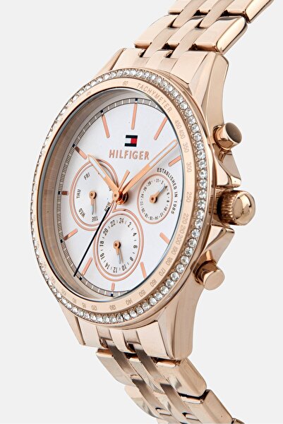 Tommy Hilfiger Women 1781978 Stainless Steel Watch, 44mm, Gold