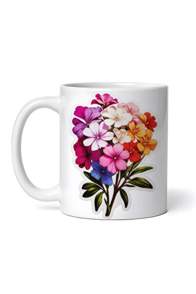 OEM Cană albă personalizată, buchet de flori de mărăcini, Inovatix®. 330 ml