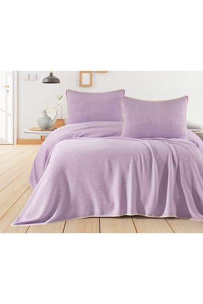 AsilHome Soft Textured Pique Set - Breathable Fabric Modern Pattern Double Pique Set of 3