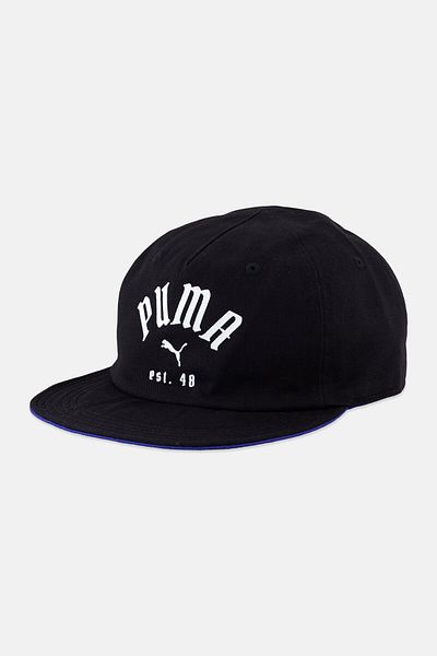 Puma Men Brand Logo Play Paris Reversible Cap, Black