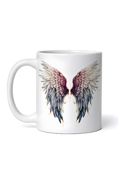 OEM Cană albă personalizată, Aripi de Înger Isidor, INOVATIX®. 330ml