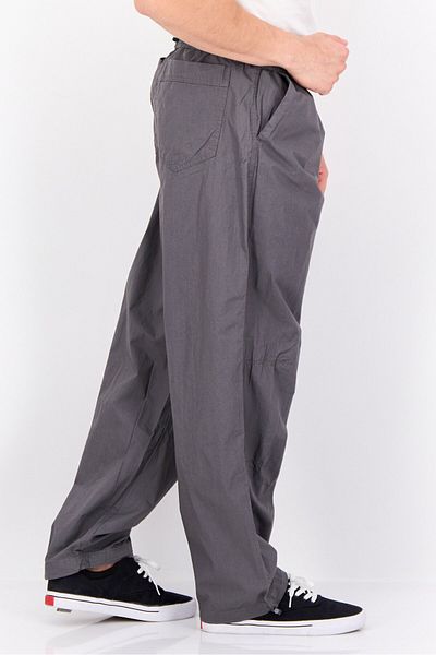 Threadbare Men Relaxed Fit Plain Drawstring Skate Pants, Grey
