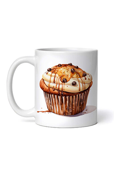 OEM Cană albă personalizată, brioșă cu vanilie și ciocolată, Inovatix®. 330 ml