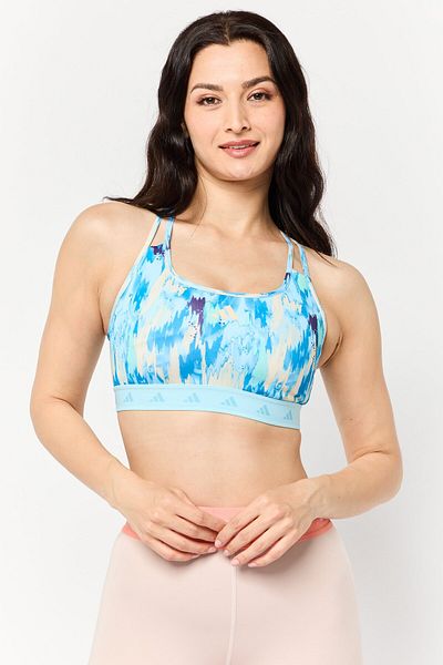adidas Women Sportswear Fit Training Sports Bra, Turquoise