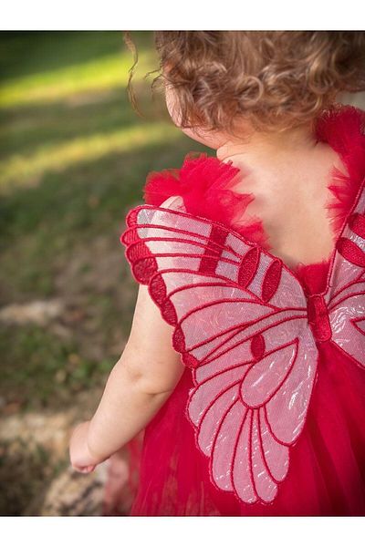 2kids2mom Bebeluş Fetiţă Copil Cu Aripi Petrecere Ziua Zilei Nunta Zi Specială Rochie Prinţesă Căptuşită Tulle