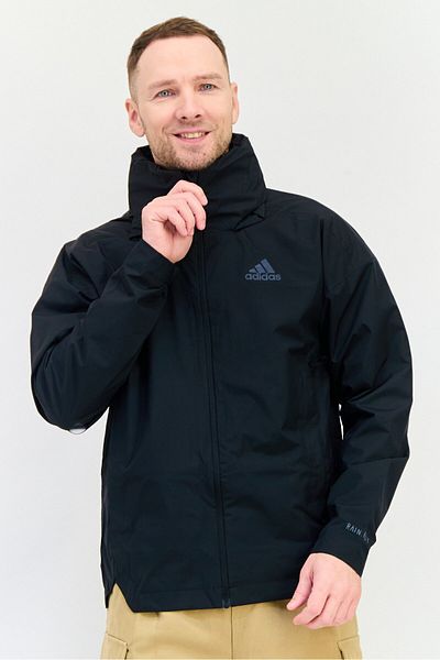 adidas Men Sportswear Fit Long Sleeve Outdoor Jacket, Black