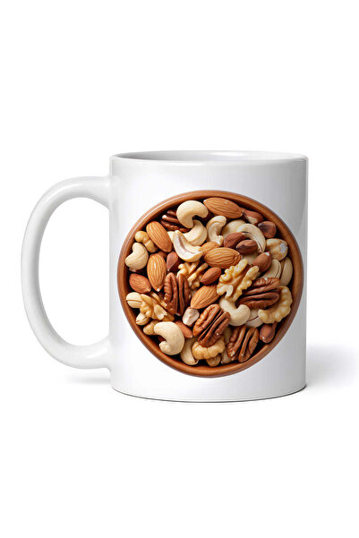 OEM Cană albă personalizată, Bol cu ​​nuci mixte, INOVATIX®. 330ml