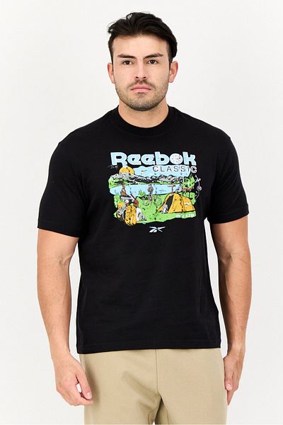 Reebok Men Sportswear Fit Short Sleeve Training T-shirt, Black