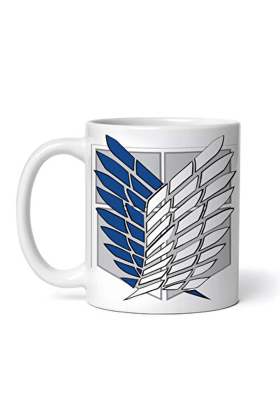 OEM Cană albă personalizată, Atac pe Titan, Aripi de Libertate, Inovatix®. 33...