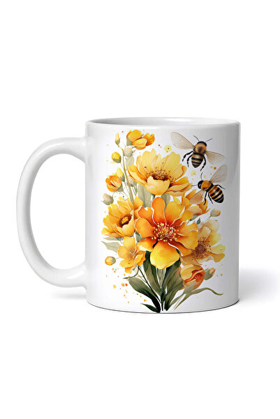 OEM Εξατομικευμένη λευκή κούπα, Working Bees, INOVATIX®. 330ml