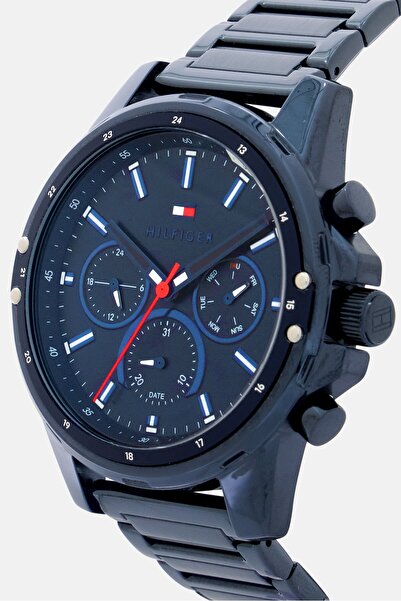 Tommy Hilfiger Men 1791789 Stainless Steel watch 45mm, Navy Blue