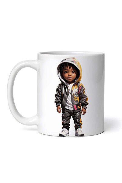 OEM Εξατομικευμένη Λευκή Κούπα, Αγόρι με Κουκούλα, Inovatix®. 330ml