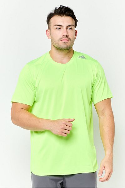 adidas Men Sportswear Fit Short Sleeve Training T-shirt, Lime Green