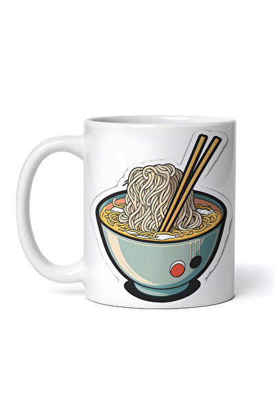 OEM Cană albă personalizată, bol cu ​​tăiței și ramen, INOVATIX®. 330ml