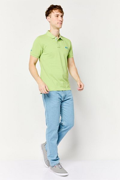 La Martina Men Regular Fit Embroidered Logo Short Sleeves Polo Shirt, Green