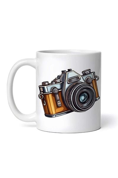 OEM Cană albă personalizată, cameră retro, Inovatix®. 330 ml