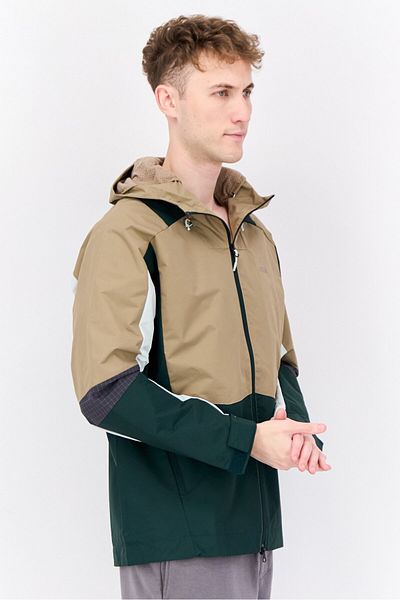 adidas Men Sportswear Fit Long Sleeve Outdoor Hooded Jacket, Multicolor