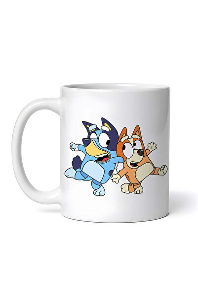 OEM Cană albă personalizată, Bluey And Bingo At Play, Inovatix®. 330 ml