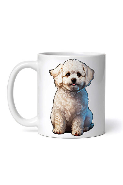 OEM Cană albă personalizată, Bichon Frisé, INOVATIX®. 330ml