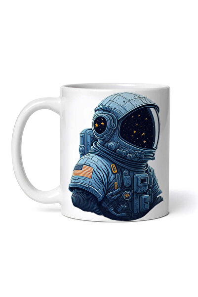 OEM Cană albă personalizată, Astronaut cu stele, Inovatix®. 330 ml