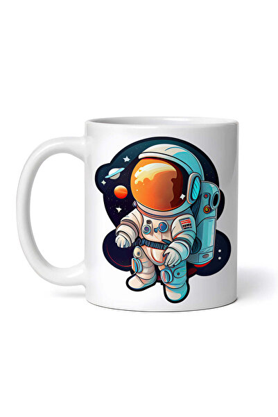 OEM Cană albă personalizată, Astronautul Dominic, INOVATIX®. 330ml