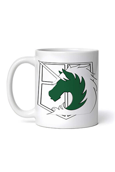 OEM Cană albă personalizată, Atac pe Titan Brigada de Poliție Militară, Inova...