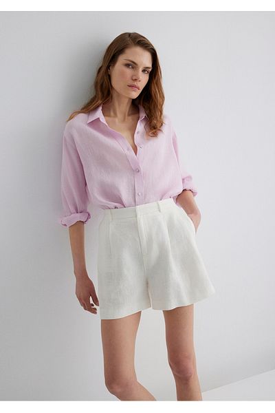 Mavi 100% Linen Loose Fit Shirt