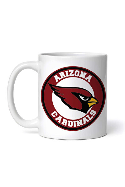 OEM Εξατομικευμένη λευκή κούπα, Arizona Cardinals, INOVATIX®. 330 ml