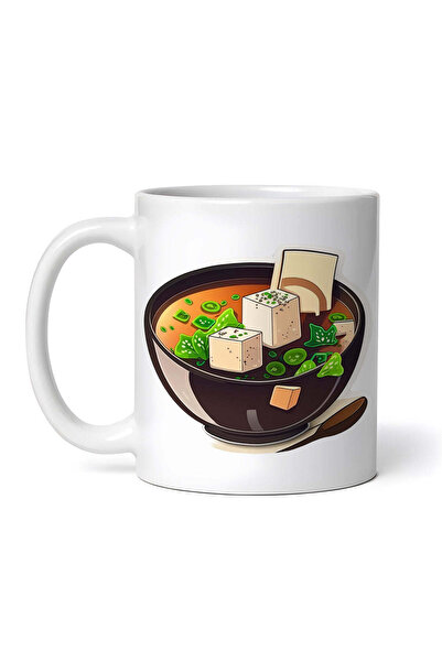 OEM Cană albă personalizată, bol pentru supă Miso, Inovatix®. 330 ml