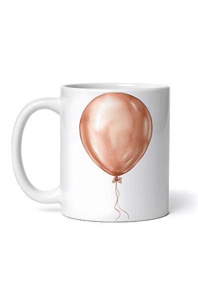 OEM Cană albă personalizată, balon auriu metalic, INOVATIX®. 330ml