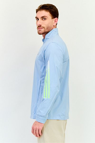 adidas Men Slim Fit Long Sleeve Training Jacket, Light Blue