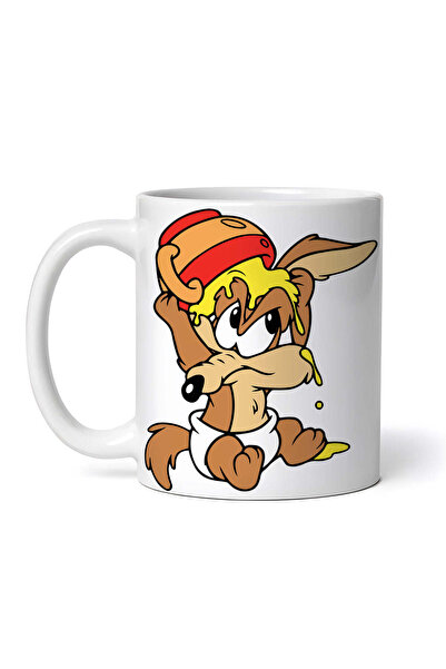 OEM Cană albă personalizată, Baby Looney Baby Coyote, INOVATIX®. 330 ml