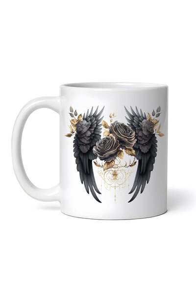 OEM Cană albă personalizată, Dark Angel Wings Jenifer, INOVATIX®. 330ml