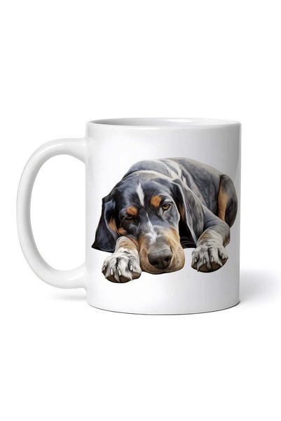 OEM Cană albă personalizată, Bluetick Coonhound, INOVATIX®. 330 ml