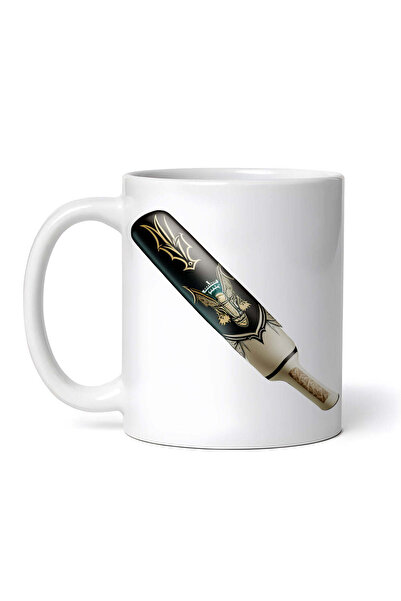 OEM Cană albă personalizată, bâtă de cricket, Inovatix®. 330 ml