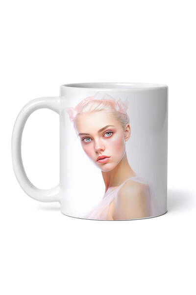 OEM Εξατομικευμένη Λευκή Κούπα, Φόρεμα Μπαλαρίνας με Πέπλο, Inovatix®. 330ml