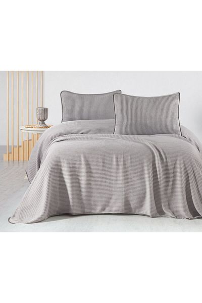 AsilHome Soft Textured Pique Set - Breathable Fabric Modern Pattern Double Pique Set of 3
