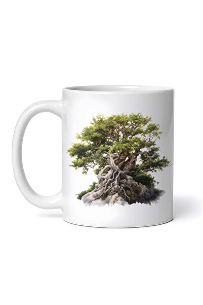 OEM Cană albă personalizată, Bonsai, Inovatix®. 330 ml