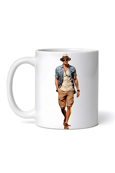 OEM Εξατομικευμένη Λευκή Κούπα, Άνδρας με Καφέ Σορτς και Τζιν Μπλούζα, Inovat...