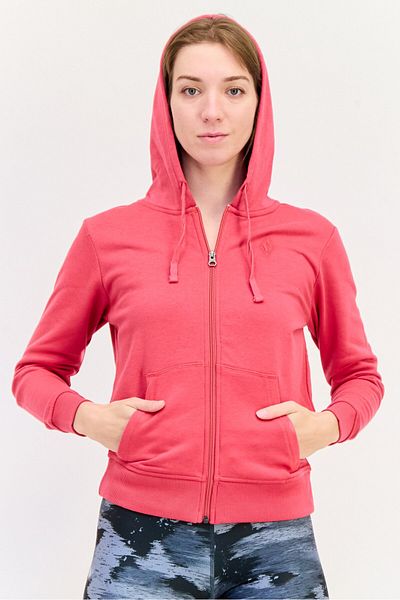SKECHERS Women Sportswear Fit Long Sleeves Outdoor Hoodie, Pale Red