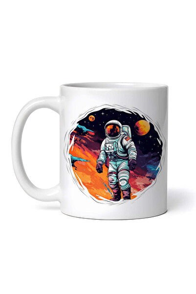 OEM Cană albă personalizată, Astronautul în spațiu Eric, Inovatix®. 330 ml