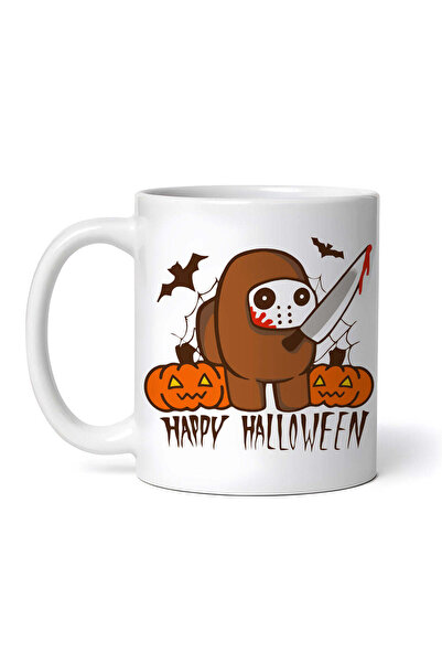 OEM Εξατομικευμένη Λευκή Κούπα, Among Us Happy Halloween5, Inovatix®. 330 ml
