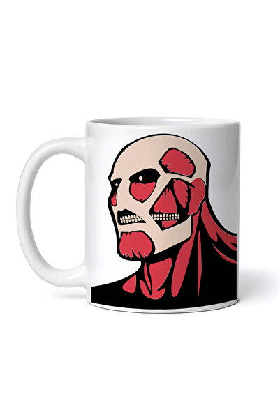 OEM Cană albă personalizată, Atac pe Titan, Titanul Colossal Two, Inovatix®. ...