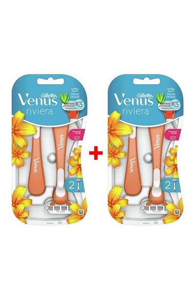 Gillette Venus Venus Riviera Razors 2-pack containing 2 pieces